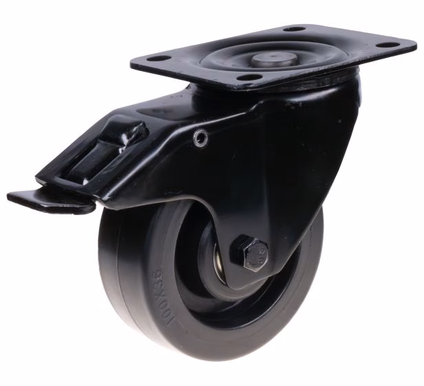 C.Adolph BlackWheel – Ruota Orientabile con Freno 4803-F/100-35 K C.Adolph BlackWheel – Ruota Orientabile con Freno 4803-F/100-35 K
