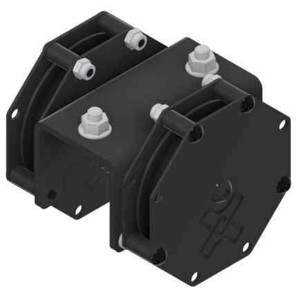Puleggia di testa FlexRail per sistemi a corda, rinvio professionale per binari scenici